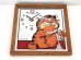 画像2: ガーフィールド Garfield ヴィンテージ ミラー ウォールクロック 1980's USA 壁掛け時計  (2)
