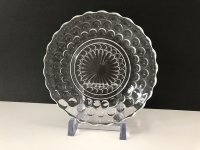 ファイヤーキング バブル クリア サラダプレート Fire-king USA ヴィンテージ