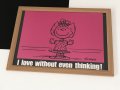 1974年 スヌーピー サリー  ヴィンテージ アートフレーム ポスター USA SNOOPY ピーナッツ PEANUTS