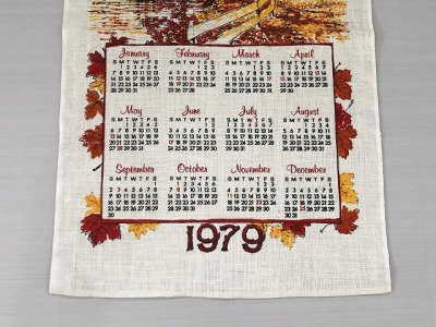 画像3: 1979年 ビンテージ キッチンリネン カレンダー vintage USA ヴィンテージ