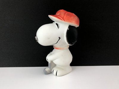 画像1: ヴィンテージ スヌーピー スクイーズトイ ドール フィギュア TOY SNOOPY PEANUTS USA