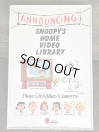 1980's PEANUTS スヌーピー ヴィンテージ ポスター USA SNOOPY poster 