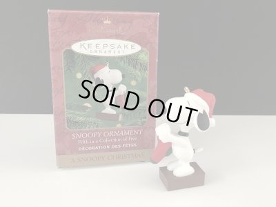 画像2: スヌーピー HALLMARK オーナメント クリスマス サンタ 箱入り KEEPSAKE PEANUTS SNOOPY ヴィンテージ