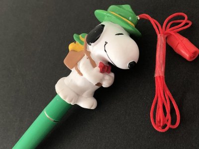 画像1: スヌーピー ウッドストック ビーグルスカウト ペンシルトッパー ヴィンテージ vintage USA SNOOPY 