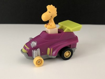 画像1: USA 1990's ヴィンテージ ウッドストック プルバックカーTOY vintage USA SNOOPY スヌーピー