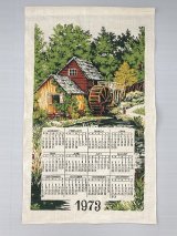 1973年 ヴィンテージ キッチンリネン カレンダー vintage USA 