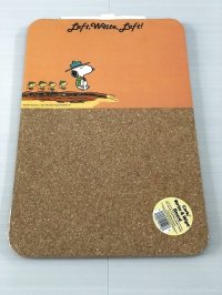 スヌーピー ウッドストック ビーグルスカウト ヴィンテージ Cork/ Write＆Wipe Boad コルクボード USA SNOOPY PEANUTS