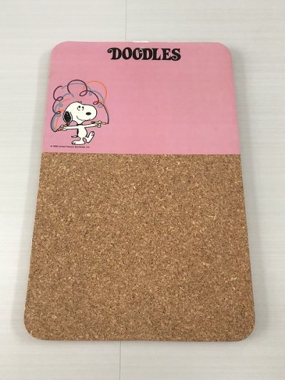 画像1: スヌーピー ヴィンテージ Cork/ Write＆Wipe Boad コルクボード USA SNOOPY PEANUTS