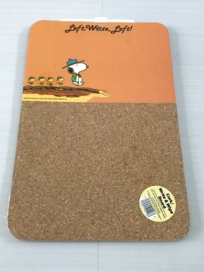 画像4: スヌーピー ウッドストック ビーグルスカウト ヴィンテージ Cork/ Write＆Wipe Boad コルクボード USA SNOOPY PEANUTS