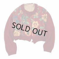 USED フラワー ショートジャケット レディース
