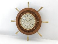 1960's ゼネラルエレクトリック ラダーモチーフ 舵 壁掛け時計 ヴィンテージ アンティーク ウォールクロック vintage GENERAL ELECTRIC USA 