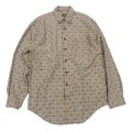 USED 長袖 コットンシャツ 織り模様