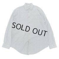 USED 長袖 コットンシャツ 織り模様