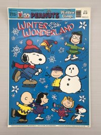PEANUTS スヌーピー 50周年 クリスマス Christmas Window Clings MADE IN USA 