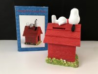 箱付き スヌーピー ドッグハウス 貯金箱 コインバンク ヴィンテージ vintage USA SNOOPY