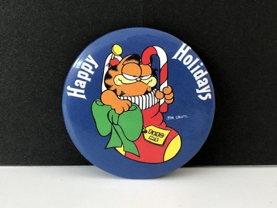 画像1: USA ビンテージ ガーフィールド 缶バッジ 缶バッチ Garfield