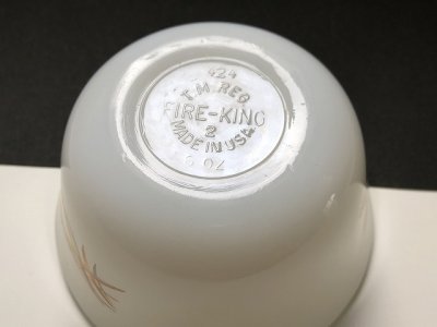 画像7: ファイヤーキング ウィート カスタードカップ Fire-king ヴィンテージ USA