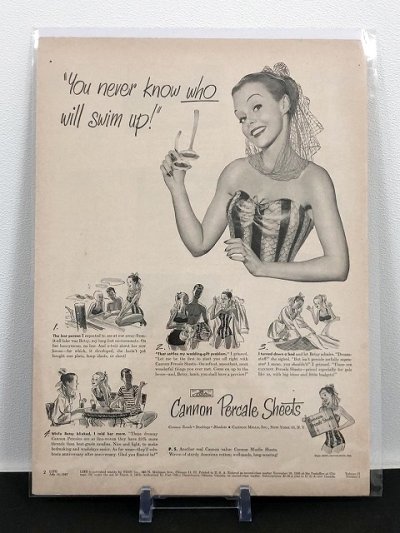 画像2: CANNON ビンテージ LIFE誌 1947年 ビンテージ広告 切り取り アドバタイジング ポスター