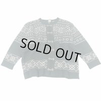 USED ノルディック ニットカーディガン チロルニット