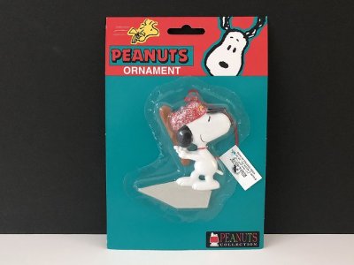 画像1: KURT S. ADLER スヌーピー 野球 ベースボール 壁掛け飾り PEANUTS オールド USA ヴィンテージ