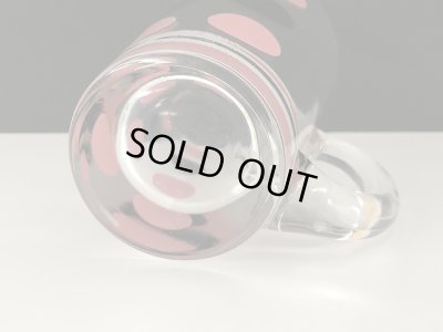 画像7: ヘーゼルアトラス HAZEL ATLAS クリア ブラック×ピンク ドット マグ パティオ PATIO USA ヴィンテージ