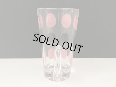 画像4: ヘーゼルアトラス HAZEL ATLAS クリア ブラック×ピンク ドット マグ パティオ PATIO USA ヴィンテージ