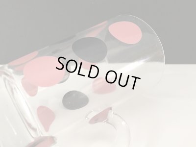 画像10: ヘーゼルアトラス HAZEL ATLAS クリア ブラック×ピンク ドット マグ パティオ PATIO USA ヴィンテージ