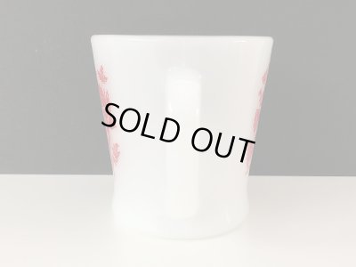 画像4: ファイヤーキング スレンダーストーク フラワー お花  Dハンドルマグ Fire-king ヴィンテージ USA