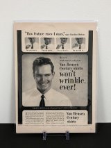 Van Heusen ビンテージ LIFE誌 1953年 ビンテージ広告 切り取り アドバタイジング ポスター