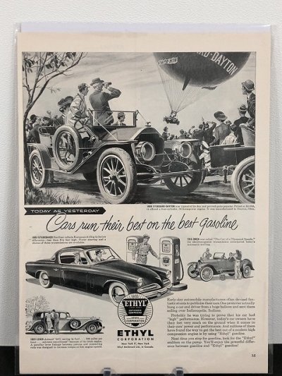 画像2: ETHYL CORPORATION ビンテージ LIFE誌 1953年 ビンテージ広告 切り取り アドバタイジング ポスター