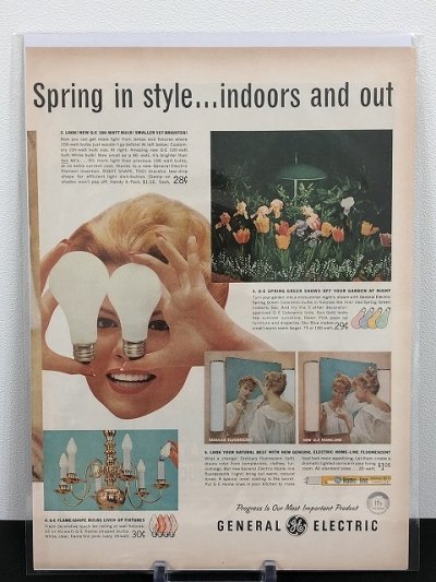 画像2: GENERAL ELECTRIC ビンテージ LIFE誌 1959年 ビンテージ広告 切り取り アドバタイジング ポスター
