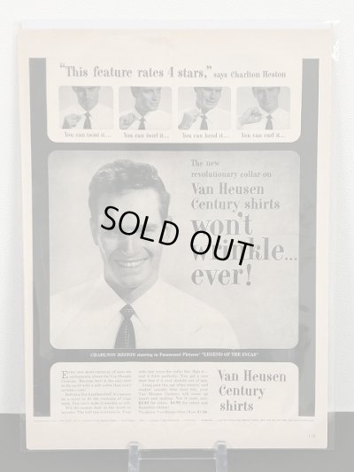 画像2: Van Heusen ビンテージ LIFE誌 1953年 ビンテージ広告 切り取り アドバタイジング ポスター