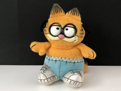 画像1: USA ヴィンテージ 目が動く ガーフィールド ぬいぐるみ Garfield 1980s vintage