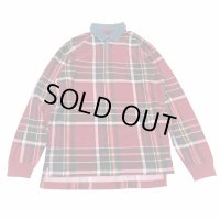 USED CHAPS ラルフローレン L/S ポロ デニム×チェック Ralph Lauren