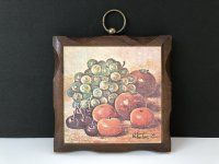 ヴィンテージ 壁掛け飾り WOOD ウォールデコ ディスプレイ フルーツ vintage USA