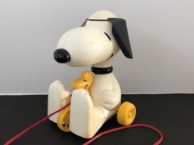 画像2: スヌーピー ウッドストック 1970's 1980's HASBRO製 PULL TOY ヴィンテージ vintage SNOOPY PEANUTS USA