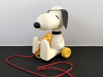 画像1: スヌーピー ウッドストック 1970's 1980's HASBRO製 PULL TOY ヴィンテージ vintage SNOOPY PEANUTS USA