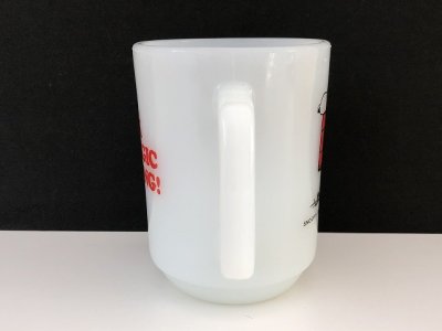 画像4: ファイヤーキング スヌーピー モーニングアレルギー マグカップ USA ヴィンテージ Fire-king SNOOPY PEANUTS