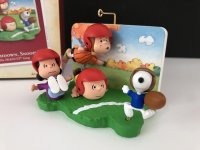 2005年 スヌーピー チャーリーブラウン ペパーミントパティ ルーシー フットボール アメフト HALLMARK オーナメント 箱入り KEEPSAKE PEANUTS SNOOPY ヴィンテージ
