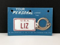 ビンテージ ライセンスプレート型 キーホルダー USA 1960's 1970's 