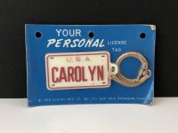 ビンテージ ライセンスプレート型 キーホルダー USA 1960's 1970's 