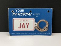 ビンテージ ライセンスプレート型 キーホルダー USA 1960's 1970's 