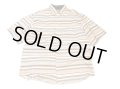 USED 半袖シャツ ネイティブ風 ボーダー S/S Shirts