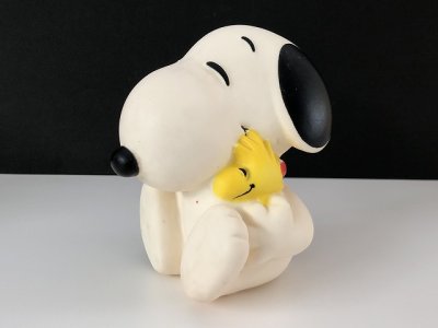 画像1: 1980's ヴィンテージ スヌーピー スクイーズトイ ドール フィギュア TOY SNOOPY PEANUTS USA