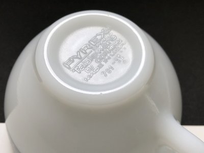 画像7: オールドパイレックス グレーリーフ カップ USA ヴィンテージ OLD PYREX
