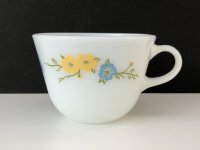 オールドパイレックス お花 蝶々 カップ フラワー バタフライ USA ヴィンテージ