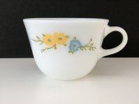 オールドパイレックス お花 蝶々 カップ フラワー バタフライ USA ヴィンテージ