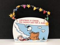 DEPARTMENT56 スヌーピー ライナス 壁掛け飾り ウォールデコ オーナメント PEANUTS オールド ヴィンテージ USA