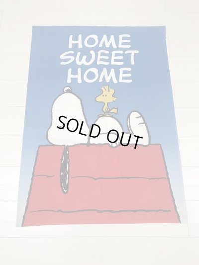 画像2: スヌーピー ウッドストック BIG FLAG フラッグ SNOOPY PEANUTS USA