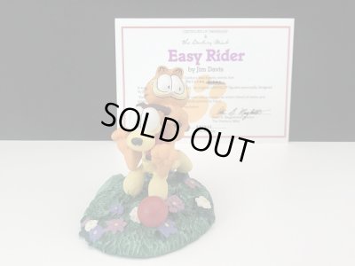 画像1: ガーフィールド オーディー ヴィンテージ Danbury Mint ダンバリーミント 1993s [Easy Rider] シリアルナンバーカード付 フィギュア 置物 USA GARFIELD